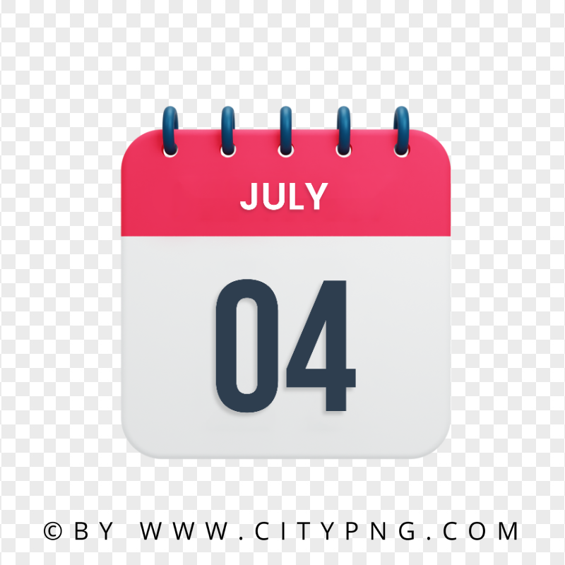 4th July Date Vector Icon Calendar HD Transparent PNG
