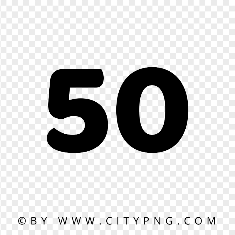 50 Text Number Fiery HD PNG | Citypng
