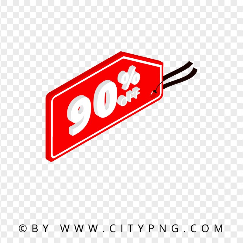 50 Percent Off 3D Red Tag Label Logo FREE PNG | Citypng