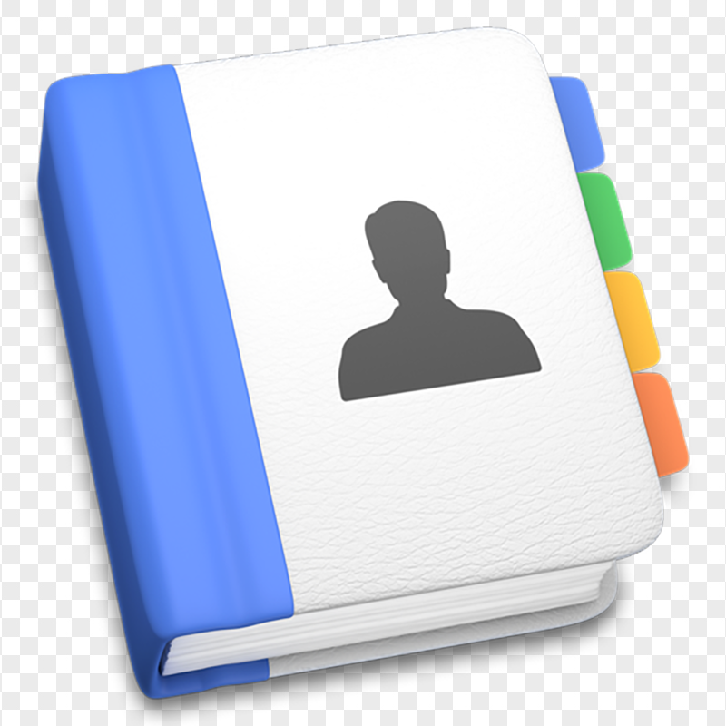 Address Book Contacts Manager 3D Icon
