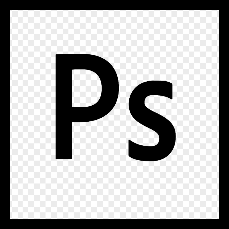 Adobe Photoshop Black Square Logo Icon PNG
