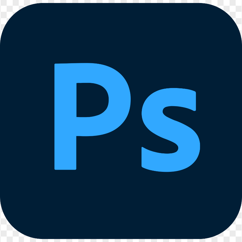 Adobe Photoshop PS Square Logo Icon PNG