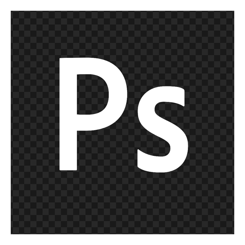 Adobe Photoshop White Square Logo Icon PNG