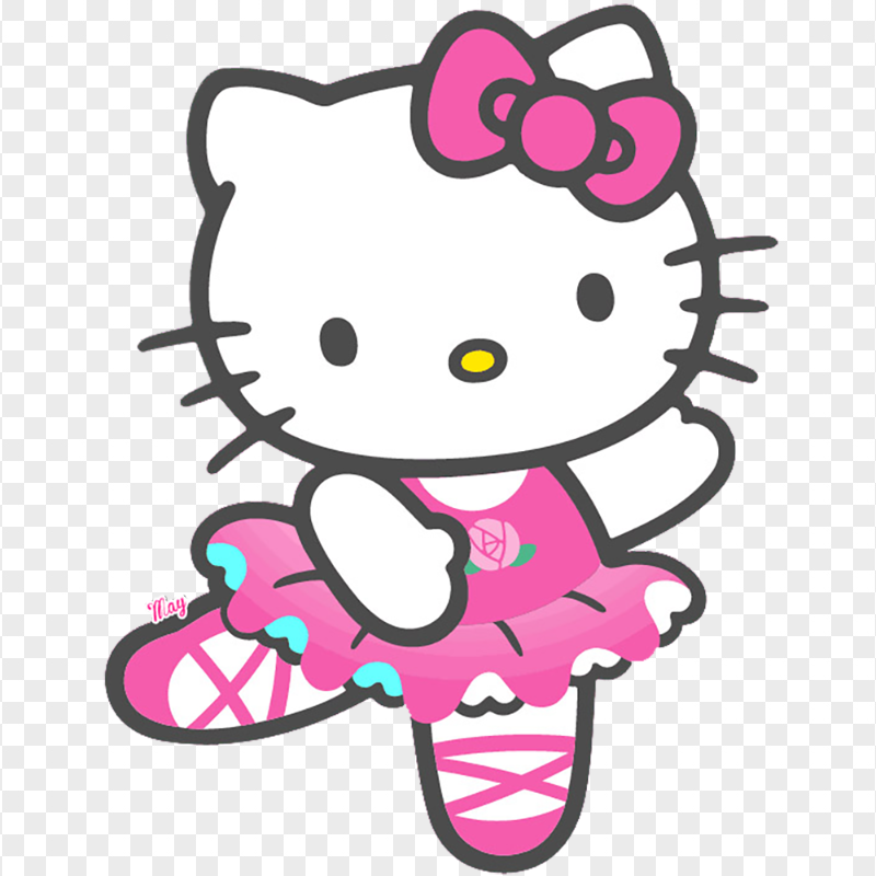 Adorable Hello Kitty Ballerina HD Transparent PNG