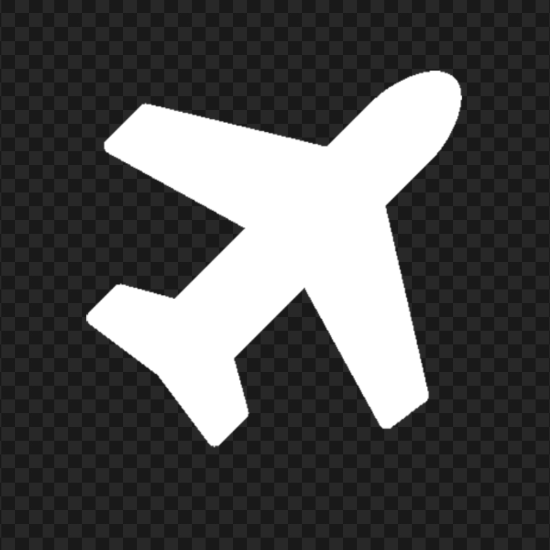 Airplane Aircraft White Icon PNG Image