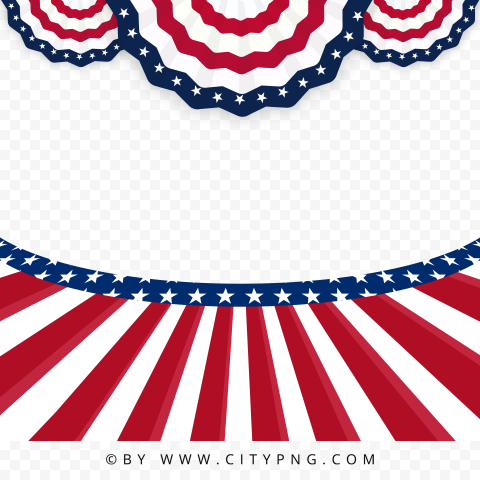 American Flag Bunting Abstract Background PNG