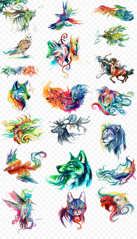 Animals Painting Watercolor Oil painting Clipart