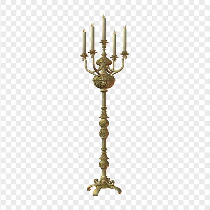 Antique Old Candles Holder HD PNG