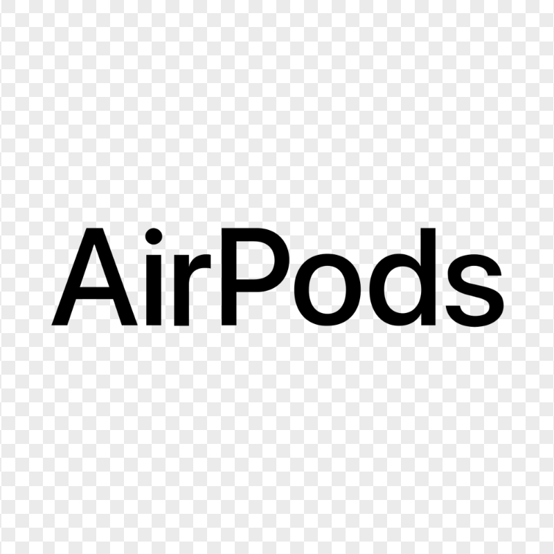 Apple Black Airpods Logo