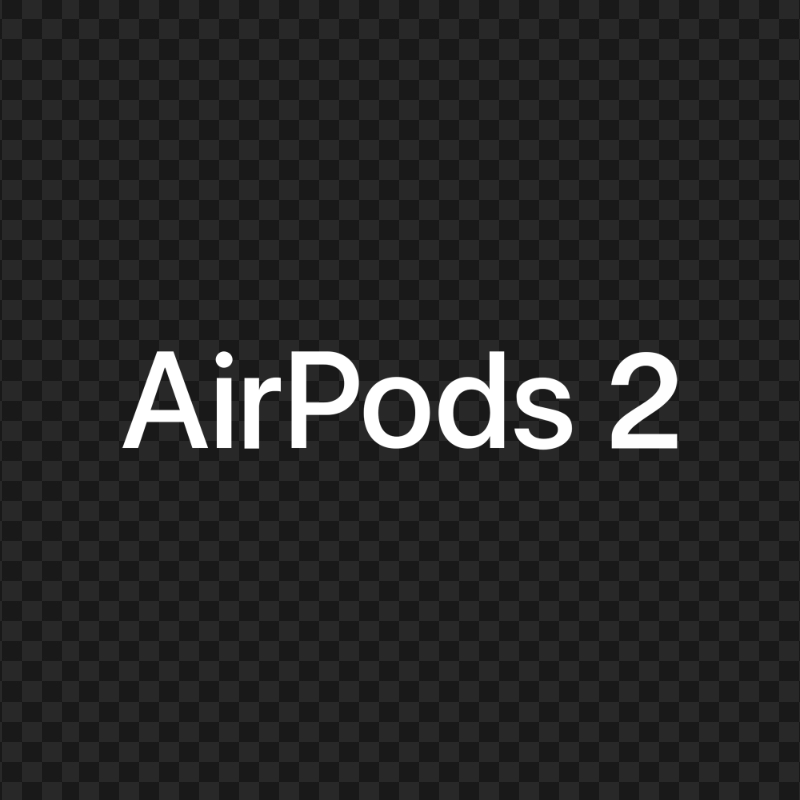 Apple White Airpods 2 Gen Logo