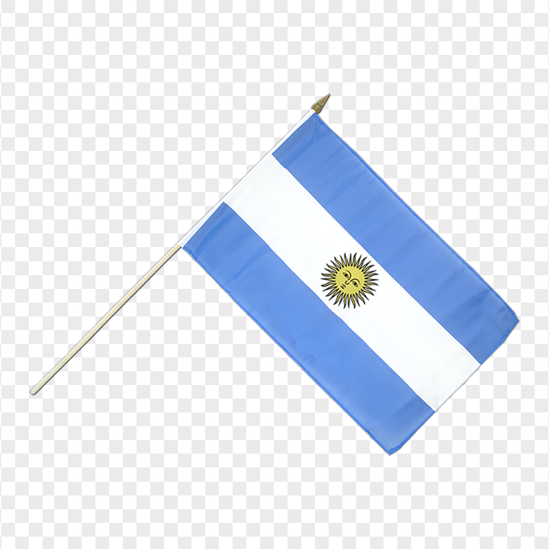 Argentina Paper Small Flag Pole PNG