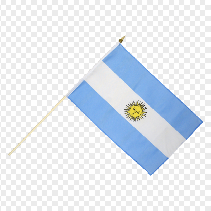 Argentina Small Flag Pole PNG