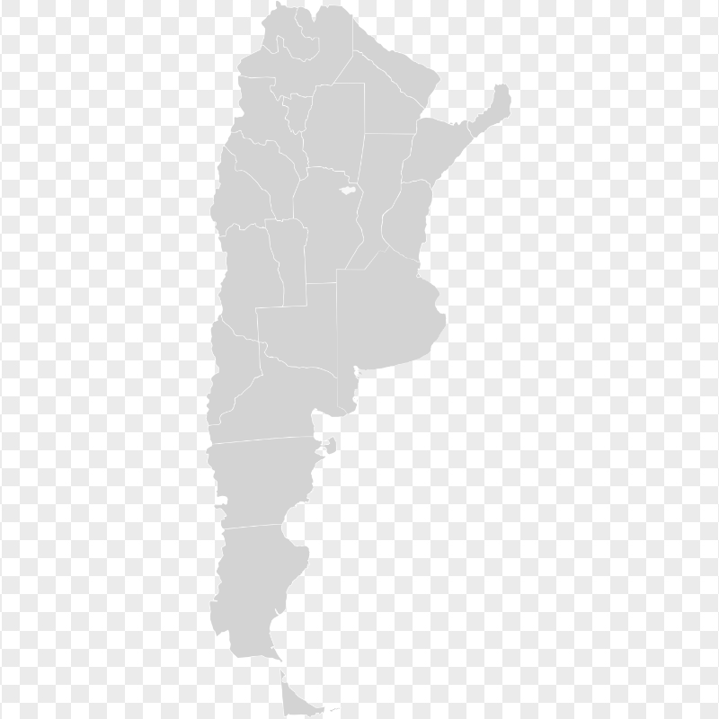 Argentina States Map PNG