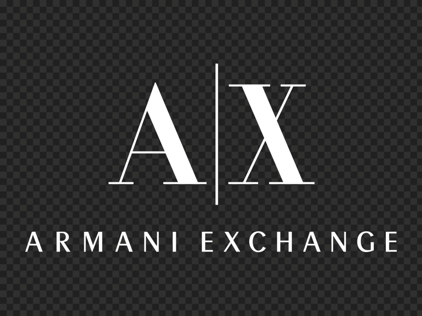 Armani Exchange White Logo FREE PNG | Citypng