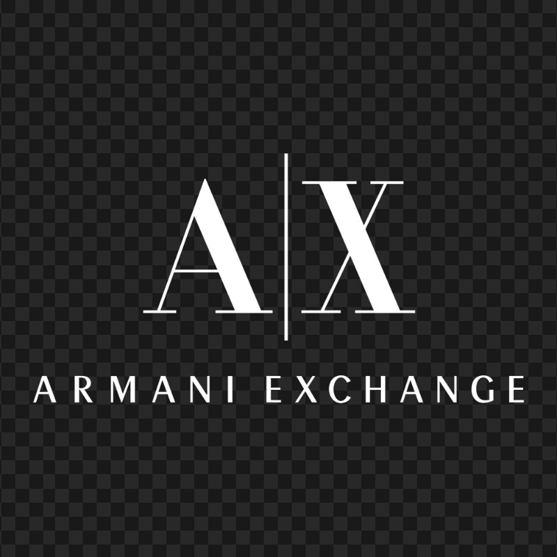 Armani Exchange White Logo FREE PNG