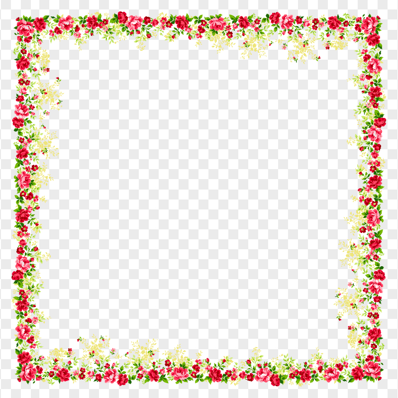 Arranging Flowers Floral Frame HD PNG