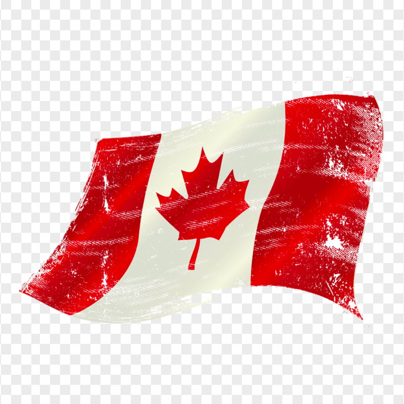Artistic Canadian Flag PNG Image