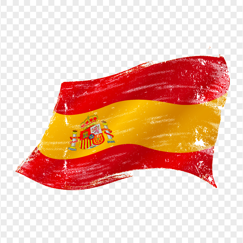 Artistic Spain Flag Transparent Background