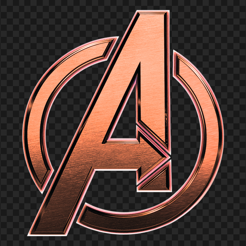 Avengers Orange Aesthetic Logo PNG