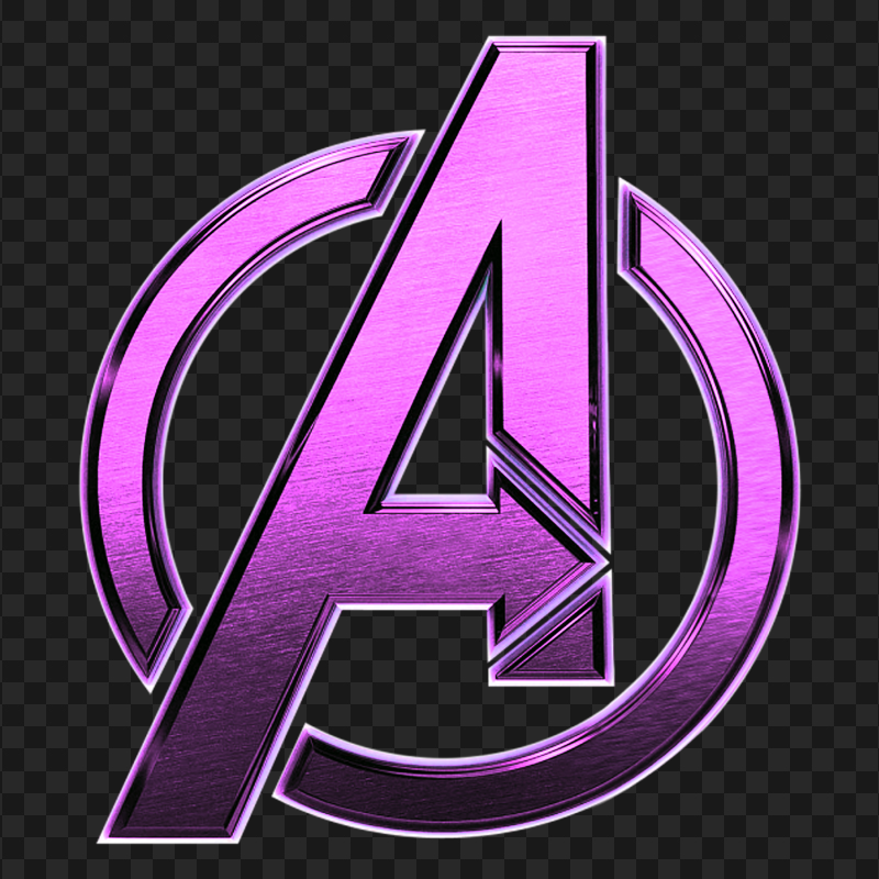Avengers Purple Aesthetic Logo FREE PNG