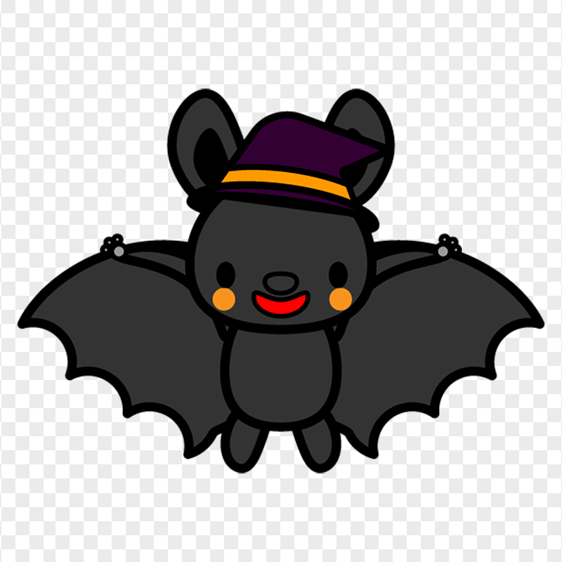 Baby Cute Cartoon Clipart Bat Open Wings