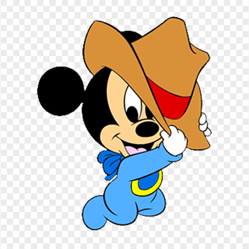 Baby Mickey Mouse Cowboy Hat PNG