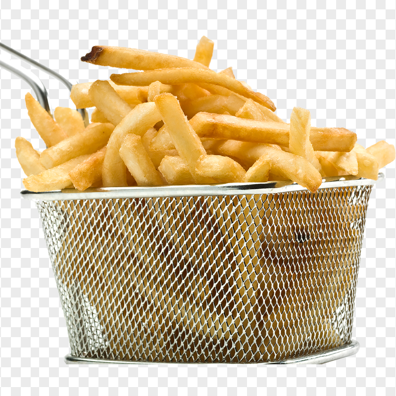 Basket Of Fried Fries HD PNG