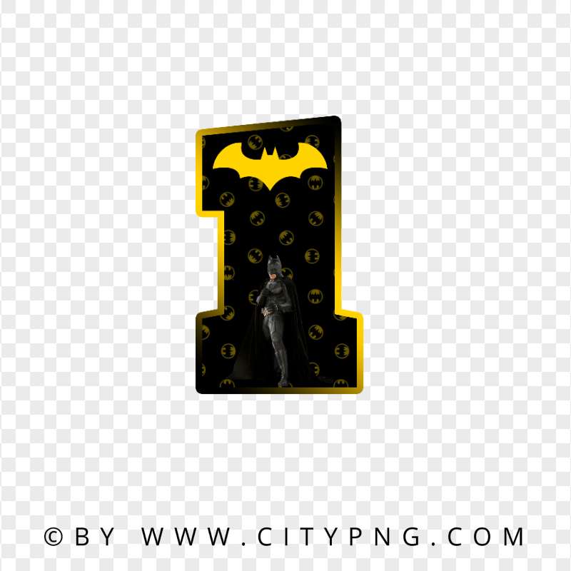 Batman Number One 1 HD PNG