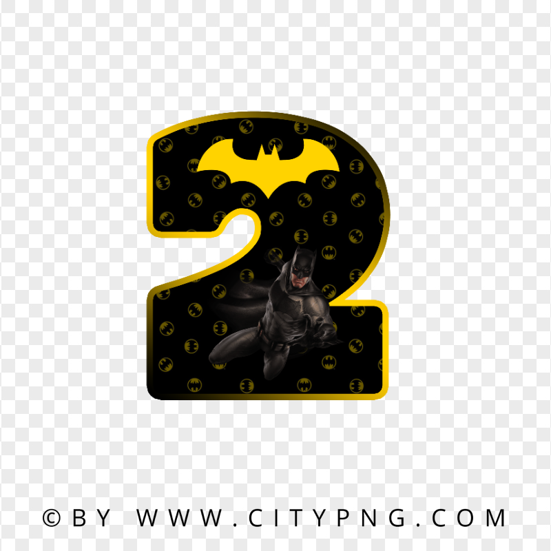 Batman Number Two 2 FREE PNG