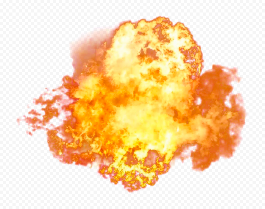 Big Fire Explosion Without Smoke PNG