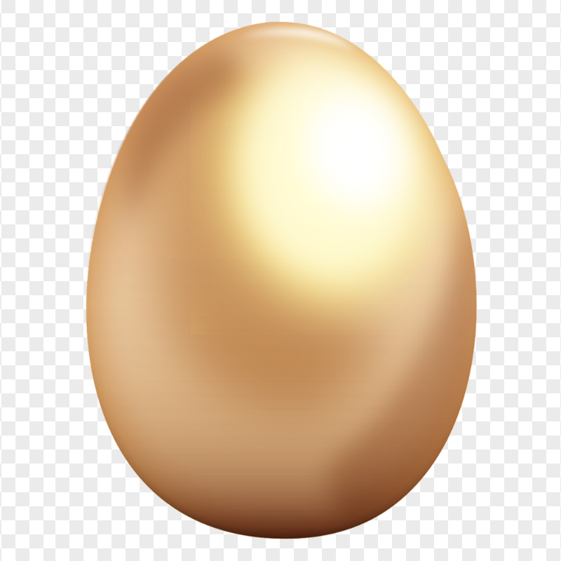 Big Golden Easter Egg HD Transparent Background
