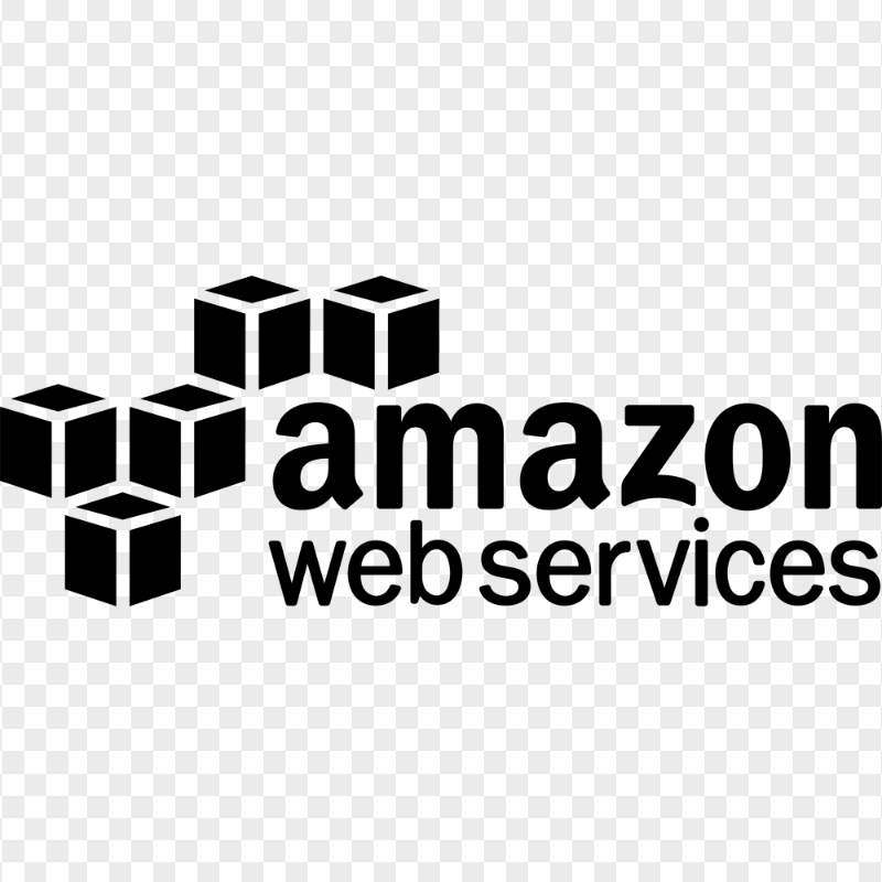 Black Amazon AWS Web Services Logo