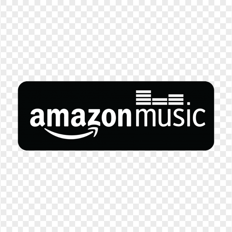 Black And White Amazon Music Logo