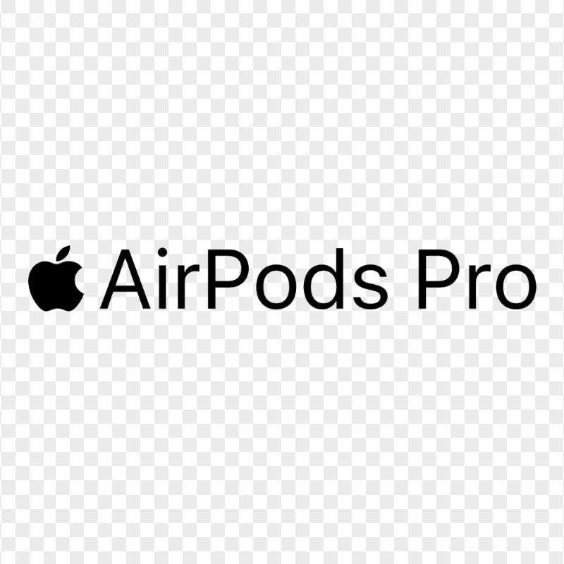Black Apple Airpods Pro Logo