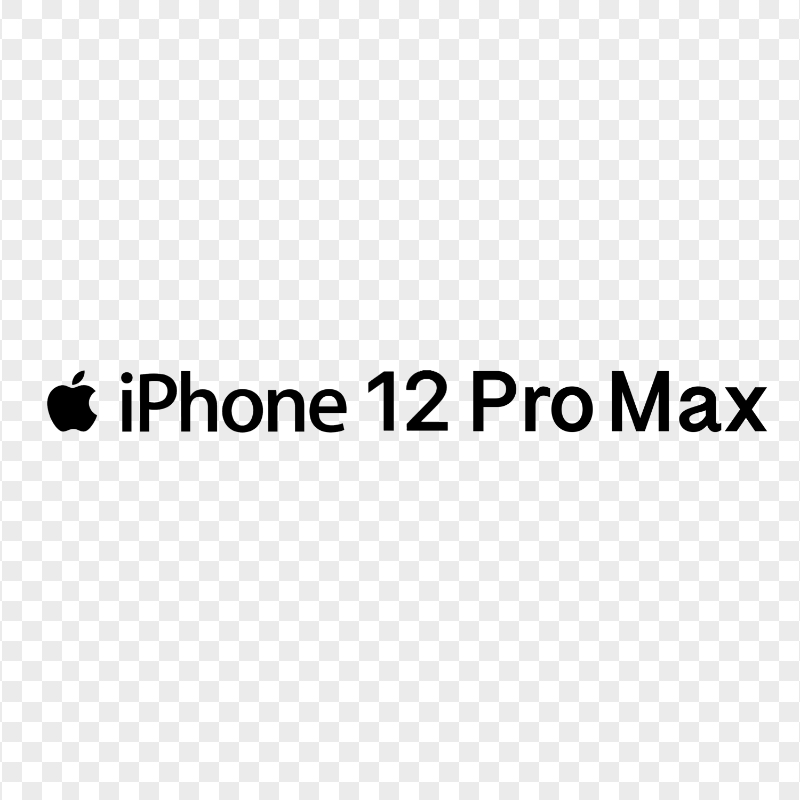 Black Apple iPhone 12 Pro Max Logo