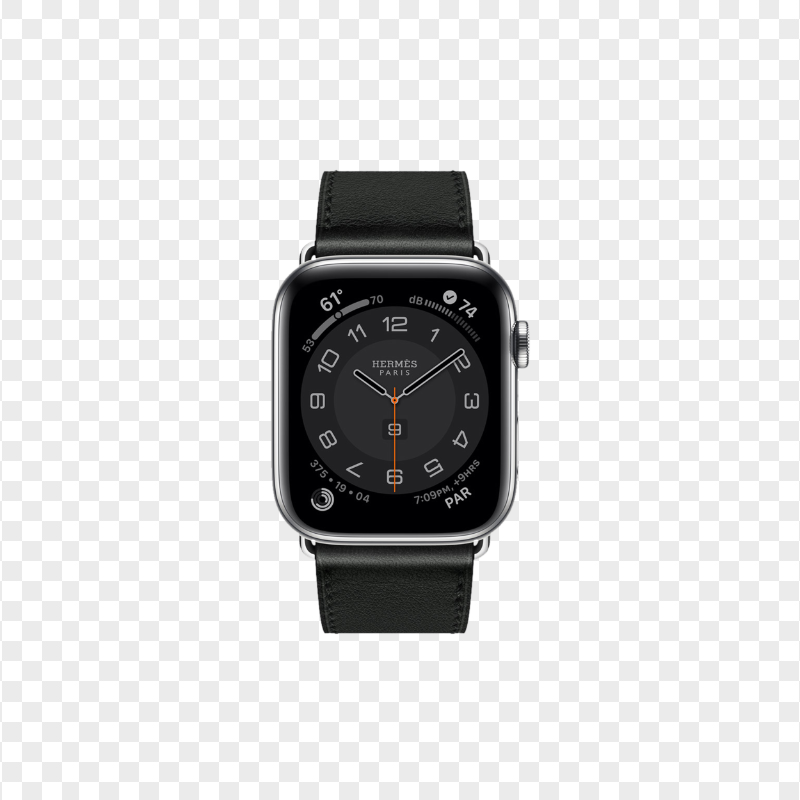 Black Apple Watch Hermes PNG
