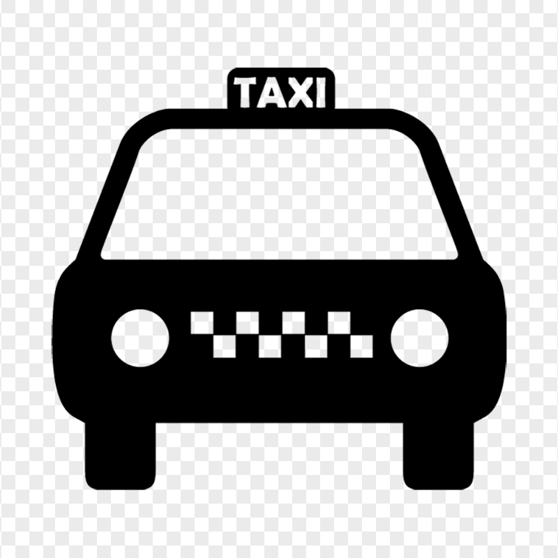 Black Cab Taxi Icon PNG