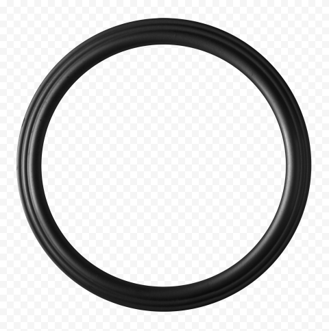 Black Circular Round Frame HD Transparent PNG