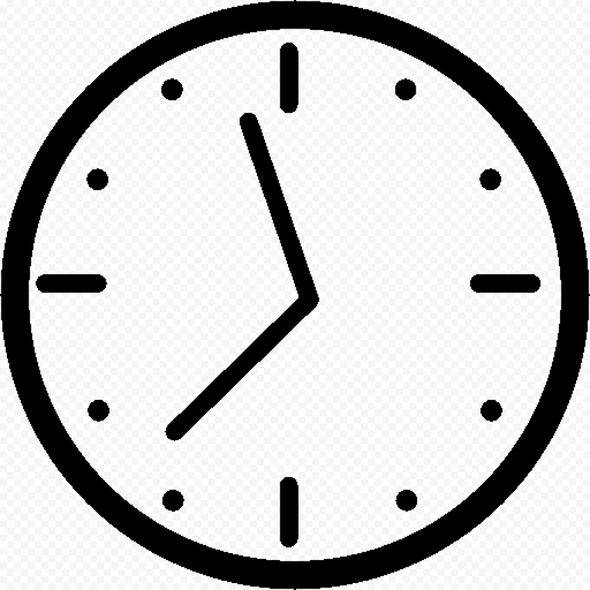 Black Clock Icon Symbol Download PNG Citypng