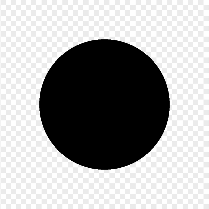 Black Dot Circle Icon HD PNG