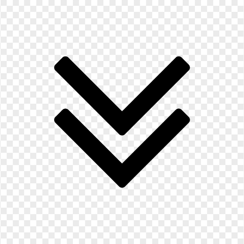 Black Double Arrow To Down Icon Download PNG