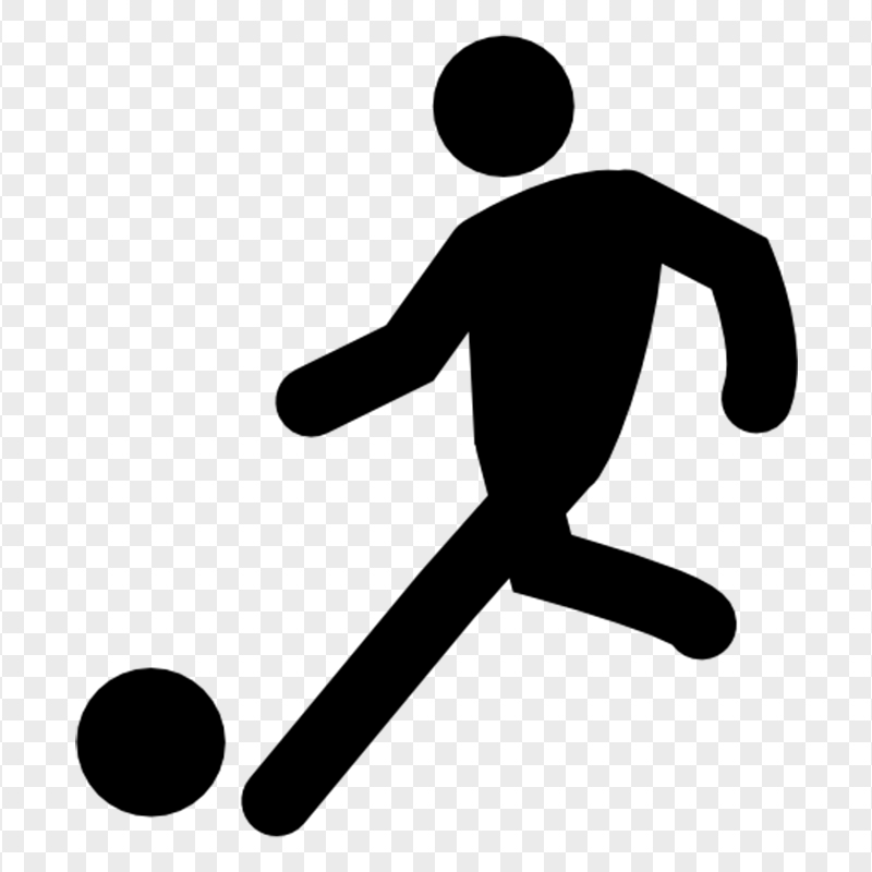 Black Football Player Icon