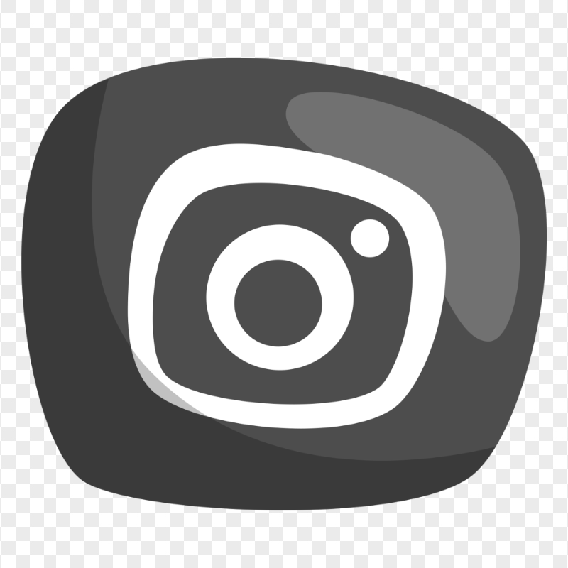 Black Instagram Clipart Icon Cute Design