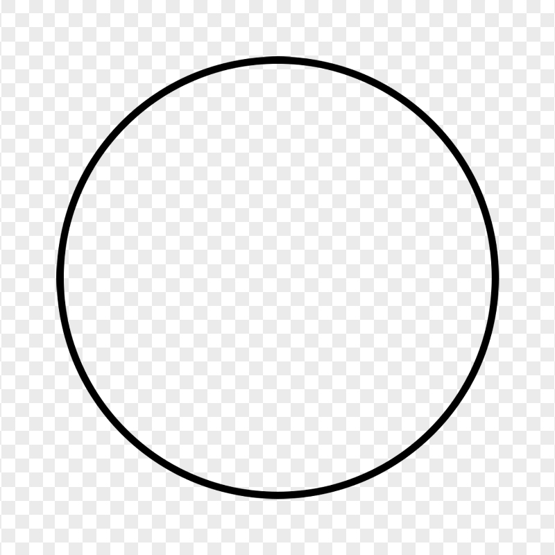 Black Outline Circle PNG