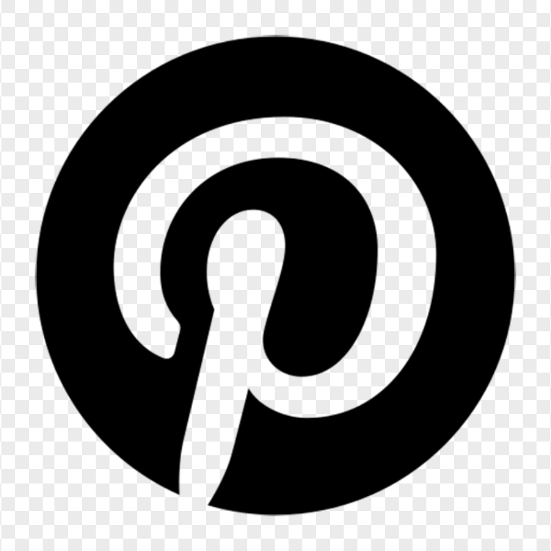 Pinterest Icon Black Png