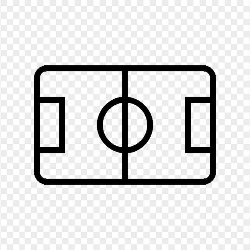 Black Pitch Stadium Outline Icon PNG IMG