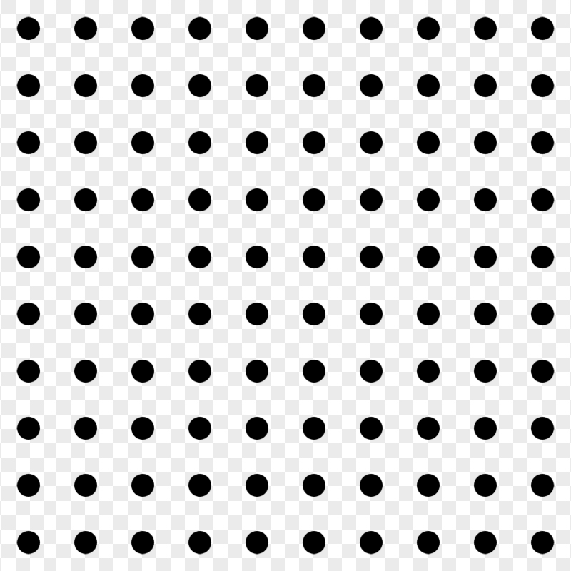 Black Polka Dots Halftone Texture HD PNG