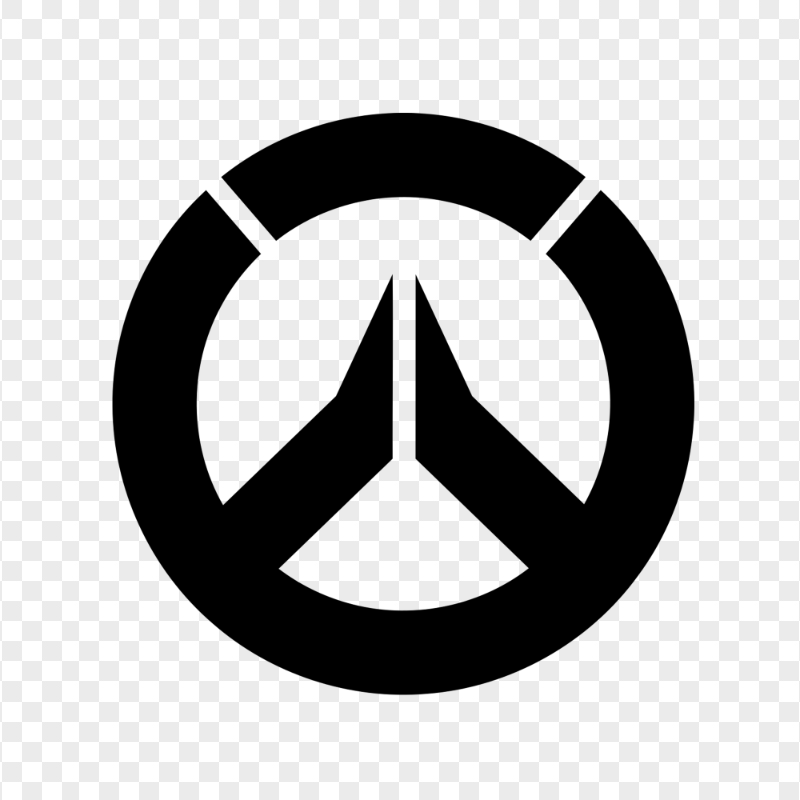 Black Round Overwatch Logo Symbol