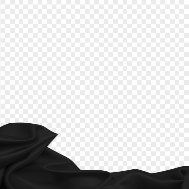 Black Silk Ribbon Transparent PNG