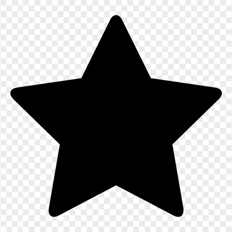 Black Star Silhouette Shape FREE PNG